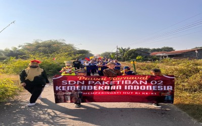 SD Negeri Paketiban 02 Gelar Kegiatan Karnaval Drumband dan Pembagian Hadiah Lomba 2026